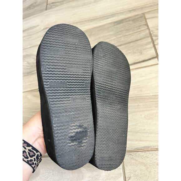 kids rainbow flip flops Platform Black With Rhinestones 4Y KB - Picture 3 of 4